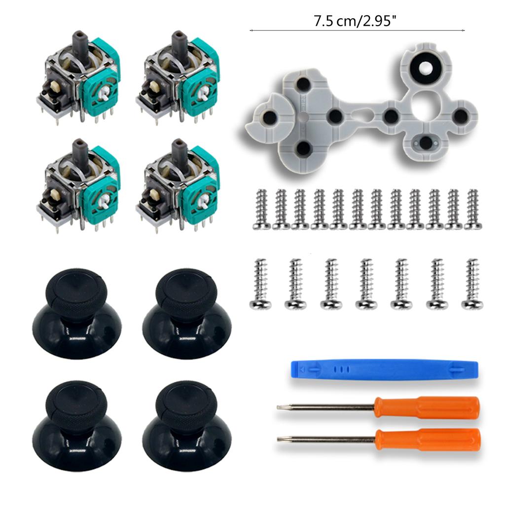 Крышка сенсорного модуля джойстика, проводящая силиконовая резиновая накладка, винт T6 T8, отвертка, лом для контроллера серии XBOX SX