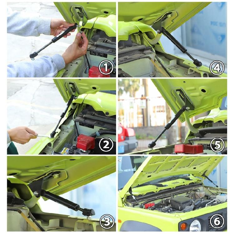 Engine Hood Lift Hydraulic Rods Support Props Gas Spring Dampers Bracket For Jimny JB64 JB74 2019+ Vehicle Maintenance