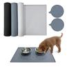 Anti Messy Spill Proof Silicone Pet Bowl Mat Slip Resistant Dog Feeding Mat for Small Medium Pet Pet Placemat for Dogs and Cat