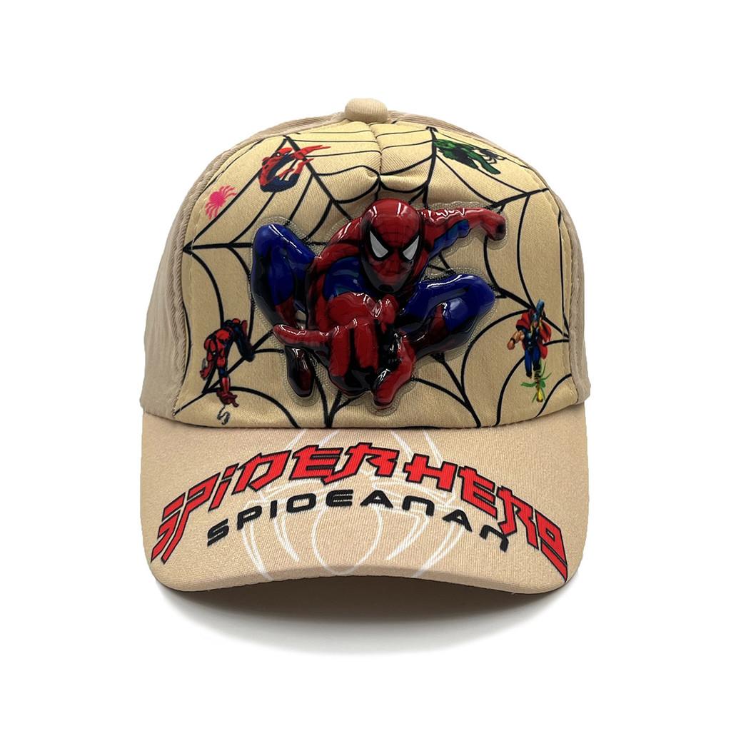 Childrens Cartoon Spider Man Pattern Baseball Cap With Short Brim For Summer Indoor Outdoor Kids