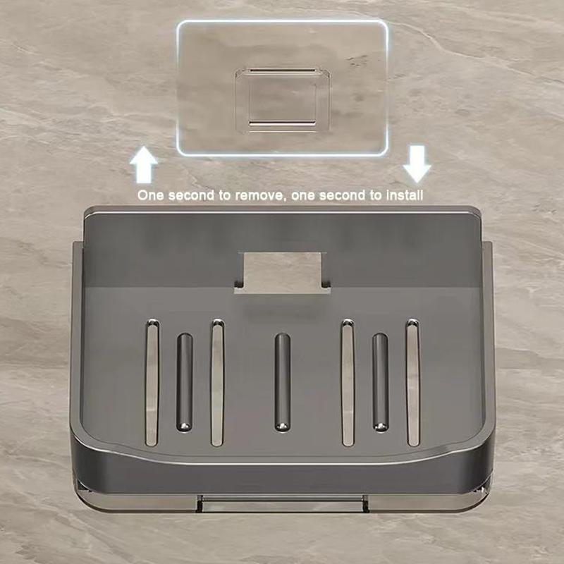 Держатель для мыла в ванной комнате, настенный держатель для мыла, органайзер, мыльница с двойным сливом, аксессуары для ванной комнаты