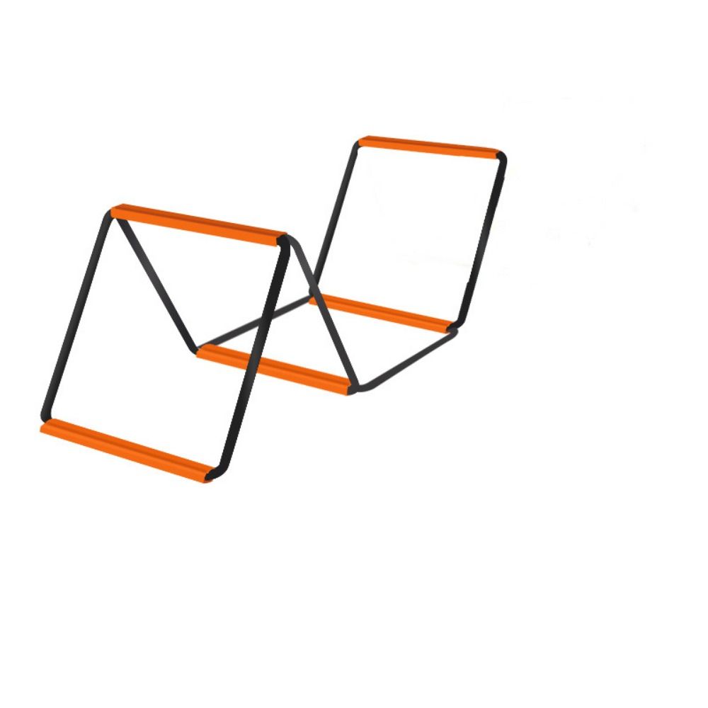 Orange Agile Ladder Carbon Steel Footwork Training Jump Ladder Football Equipment