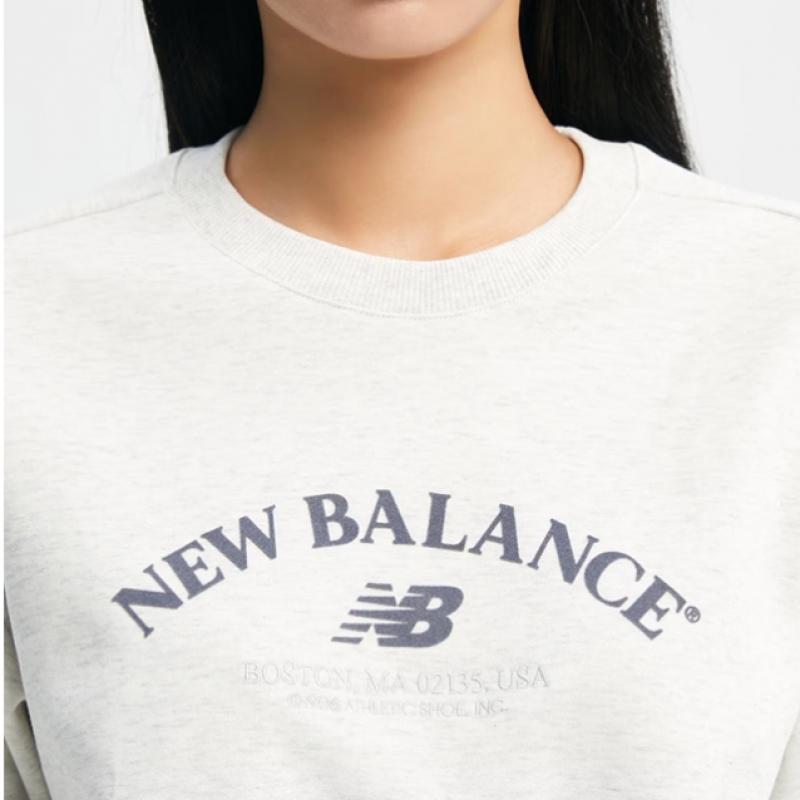 New Balance Женская фирменная полукроп-толстовка Nbncd3w822 Ac