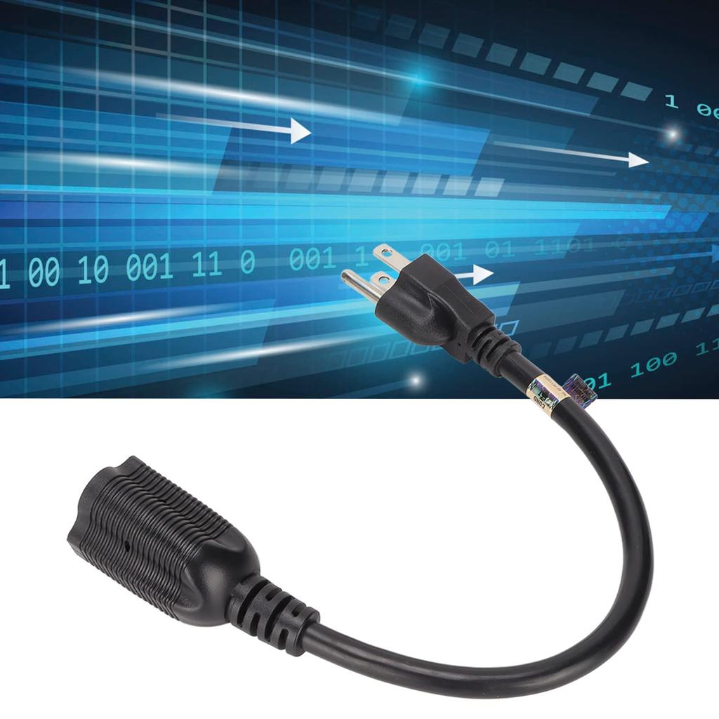 Nema 5-15P To 5-20R Adapter, Safe US Plug 125V Power Extension Cable (Plug and Play) for Computer