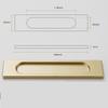Self-adhesive Sliding Door Handle Black Grey Gold Drawer Cabinet Handle  Furniture Hardware