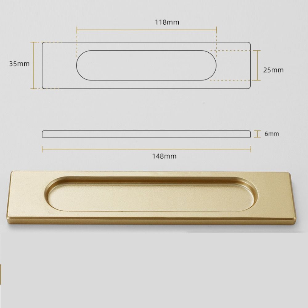 Self-adhesive Sliding Door Handle Black Grey Gold Drawer Cabinet Handle Furniture Hardware