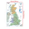 United Kingdom Administrative Area Map Poster Art Prints For Home Room Office Wall Decoration Educational Supplies Travel Products