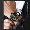 Роскошные модные мужские часы мужские деловые кожаные кварцевые наручные часы мужские спортивные часы-браслет календарь дата часы