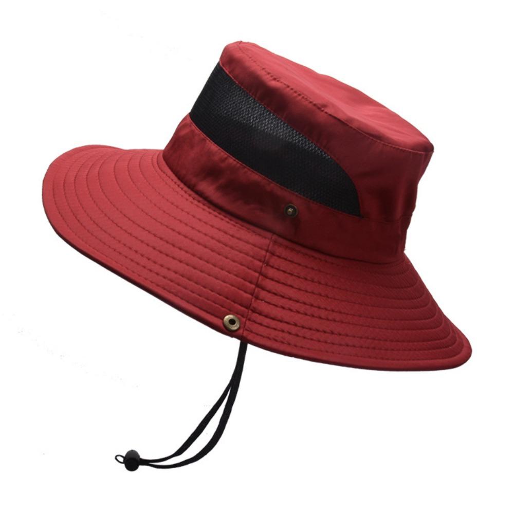 Adjustable Fisherman Hat Big Eaf Mountaineering Hat Portable Sunshade Hats Unisex