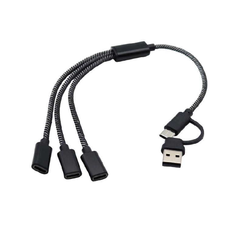 USB + Type C к OTG Многопортовые хабы Кабель-разветвитель для планшета, мыши, клавиатур, USB Type C адаптеры, конвертеры