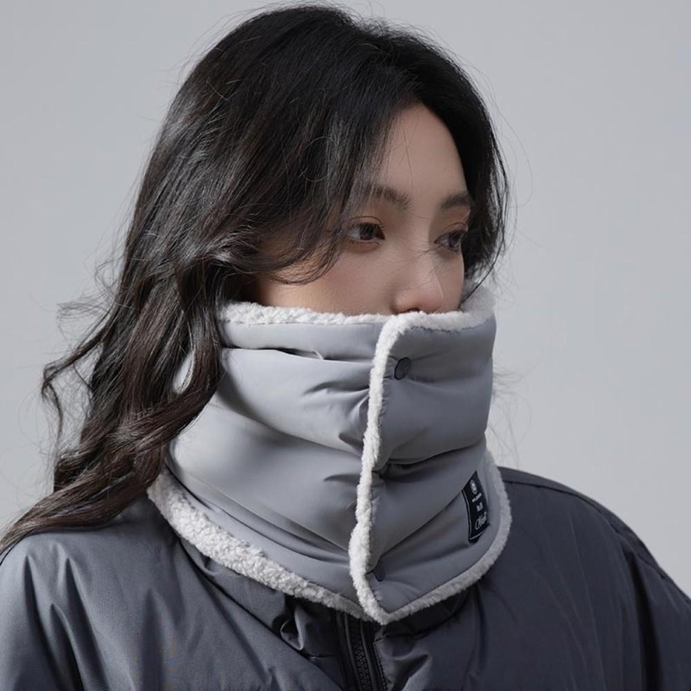 Versatile Down Cotton Neck Gaiter Thickened Thermal Winter Neck Scarf Cold-proof Collar For Men Women Outdoor