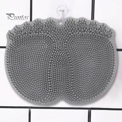 Массажный коврик для ног с глубоко очищающими массажными щетинками, двухцелевой скраб для ног, коврик для ванны, защитный коврик для ванны