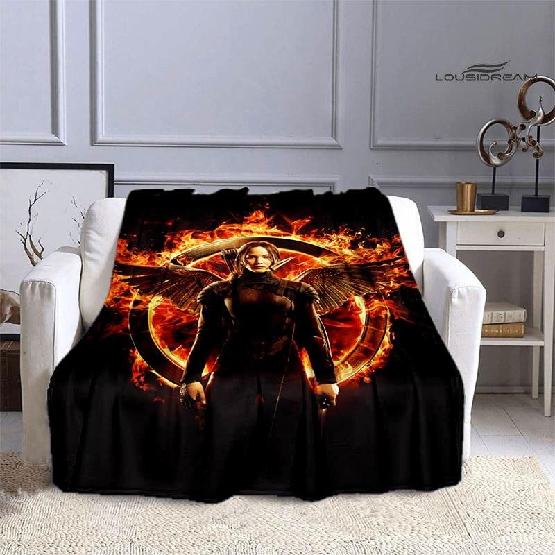 Одеяло с логотипом «Голодные игры», фланелевое мягкое и удобное одеяло, необходимое одеяло для домашнего путешествия, подарки на день рождения