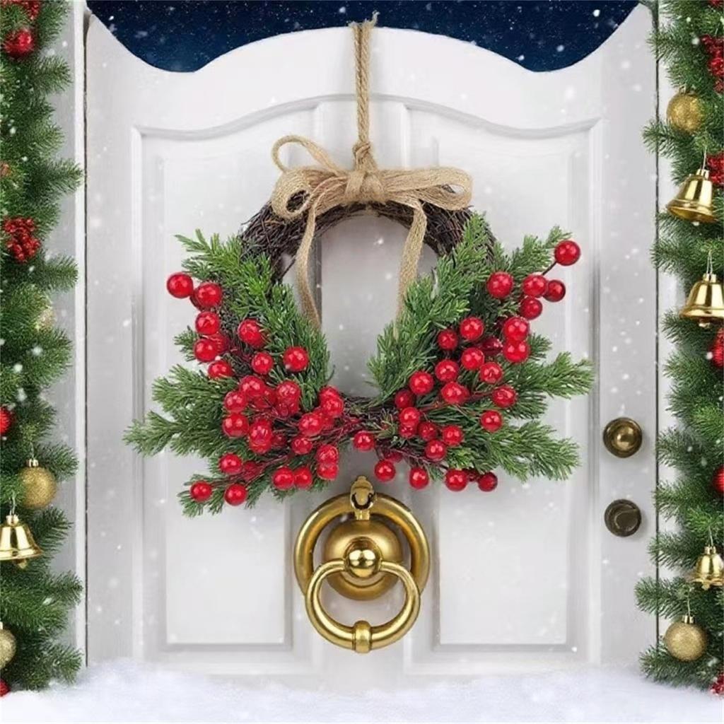 Имитация Сердцевидное Мягкое Резиновое Кольцо Гирлянда Подвеска Рождественский Праздник Наружное Украшение