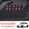 For Tesla Model 3/3+/Y Juniper Accessories Trunk Baffle Tail Box Separate Storage Partitions Board Boot Side Baffles 2017-2025