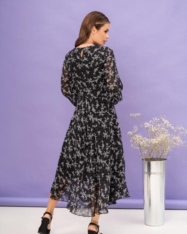 Миди платье с мелким цветочным принтом ISSA Plus