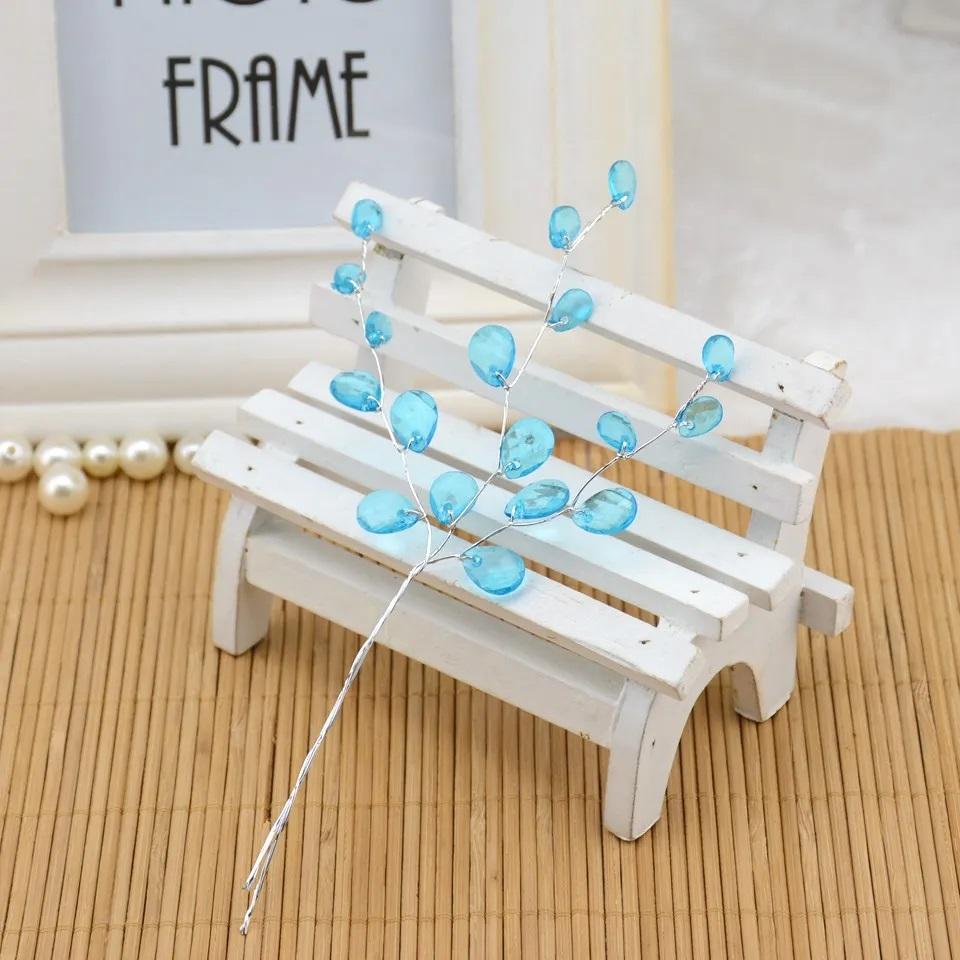 5/10 шт. 15 см акриловые стебли с каплями-бусинами, стебли для букета цветов, хрустальные ветки с бутонами, цветок для свадебного домашнего декора, цветочный декор, рукоделие