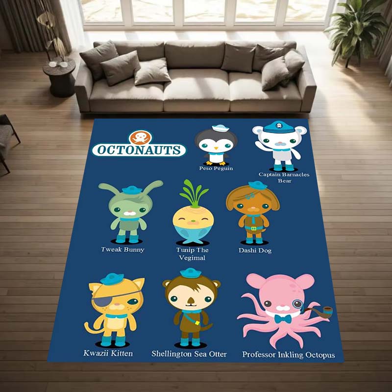 Octonauts game room non-slip mats are also suitable for men's bedrooms, living rooms, sofas, and other places, and are washable,