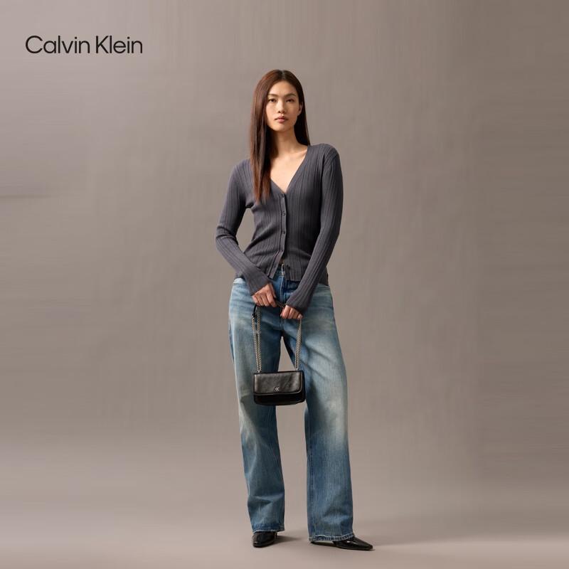 Calvin Klein Элегантная сумка через плечо с цепочкой и откидным клапаном