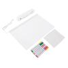 Acrylic Dry Erase Board with Light Clear Desktop Note Memo White Board Notepad Table LED Letter