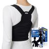 Поддержка осанки Медиа Помощь Стиль Уход за спиной Растяжка Размер Черный Горбун Подвернутое плечо Унисекс Регулируемый Предотвращение Горбуна Спина Пояс для защиты от горбуна