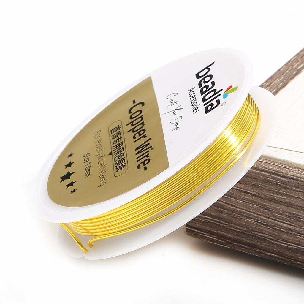 Copper Beading Wire for DIY Bracelet Necklace Colorfast Jewelry Cord String Craft Making
