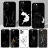 Арт Сексуальное Тело Женщины Чехол для Телефона Для iPhone 16,15,14,13,12,11 Plus,Pro Max,XS,X,XR,SE,Mini,8,7 Мягкий Силикон Черный Чехол