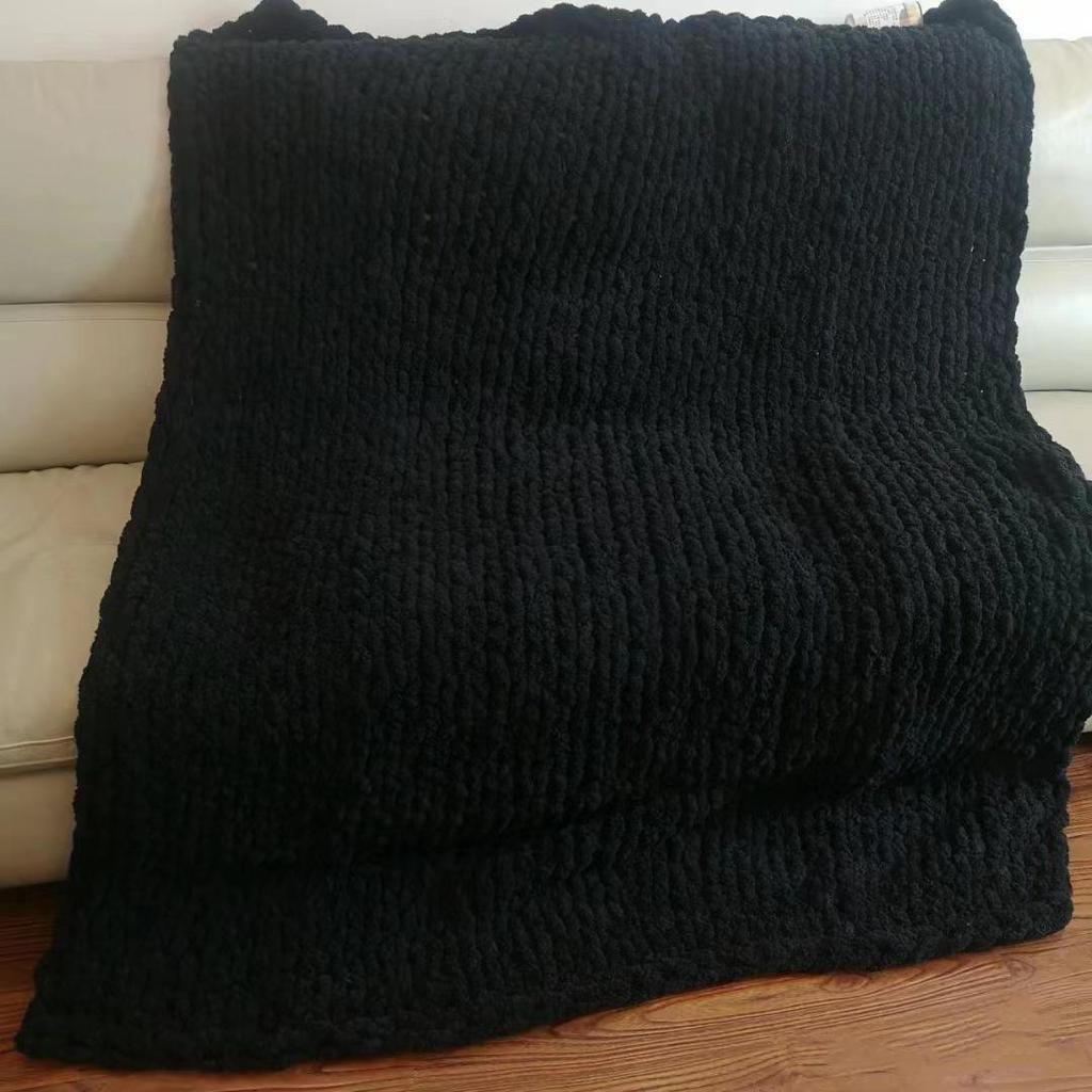 Шерстяное одеяло ручной работы с изображением радужного кошачьего хвоста: Уютный, не линяет, устойчив к выцветанию