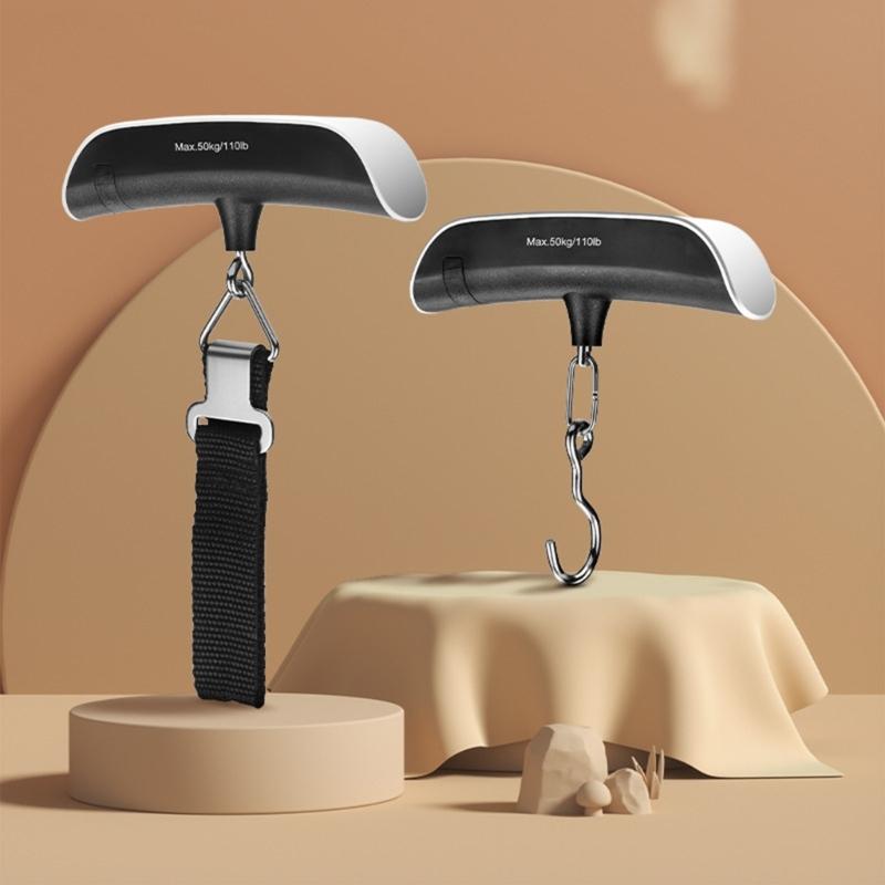 Mini Electronic Travel Scale 0.05kg to 50kg Measurement Ergonomic Handle Accurate Grams Lightweight for Luggage Food Pet