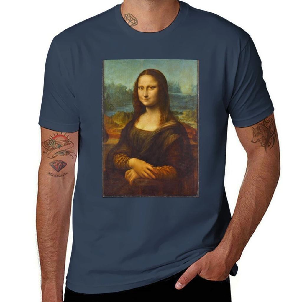 Leonardo da Vinci Mona Lisa (Louvre Paris) TShirt Big Size Daily Wear TShirt