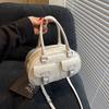 Retro Niche Handbag Small Bag Women's 2025 New Simple Bowling Bag Versatile Shoulder Messenger Bag