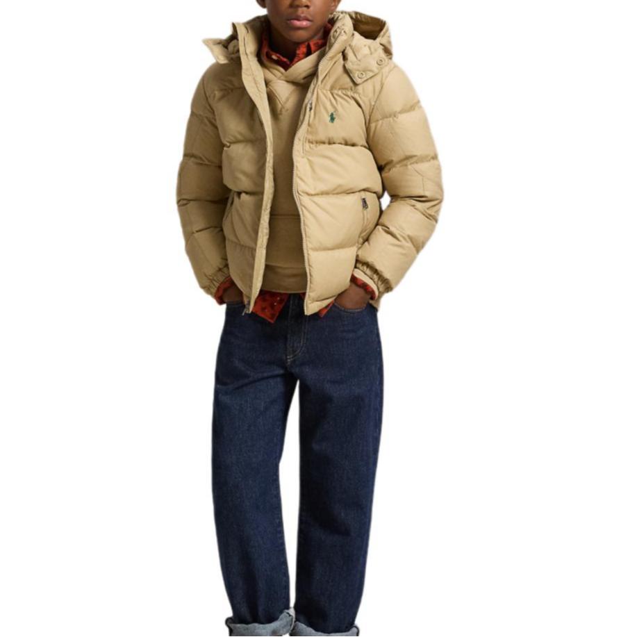 Polo Ralph Lauren Down Jacket Hooded Waterproof Half High Collar Kids Kids Jacket CWPOOTWY6020386-250