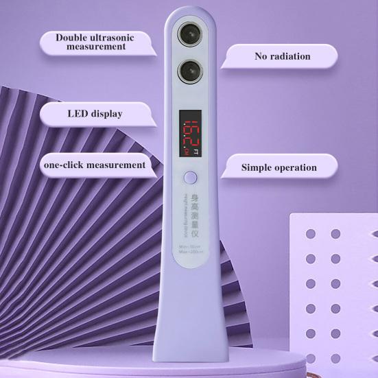 Портативный ультразвуковой измеритель высоты с ЖК-дисплеем, ручной, для детей и взрослых, беспроводной, инфракрасный, для измерения высоты