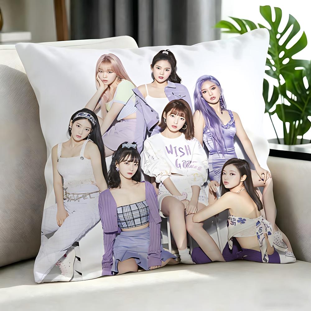 Kpop Style - Oh My Girl Cushion Cover Cushion Cover Set 4Pcs 50X50 45X45 40X40 Pillowcase Decorative Sofa Home Decor