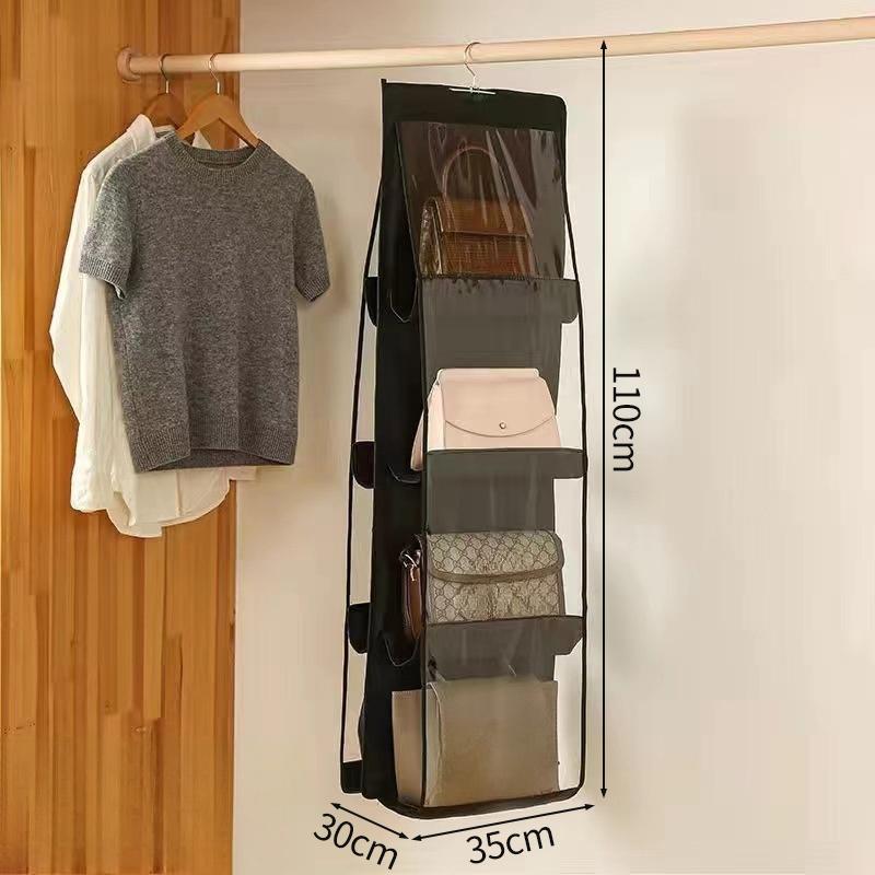 Hanging Handbag Organizer Storage Bags for Women Handbag Bag Hanger Transparent Home Closet Clothing  Dust-proof Organizer