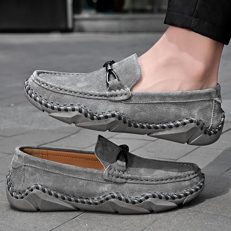 Men Genuine Leather Casual Leather Shoes Men Loafers Comfortable Driving Shoe Moccasins Man Flats Shoes