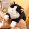 43 см Мультяшная тряпичная кукла Плюшевая игрушка Симуляция кошки Обнимаемое чучело Животное Милый Мягкий Черно-белый кот Реалистичная кукла Рождественский подарок Девочка