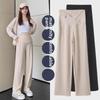 Autumn 2023 Wide-Leg Low Waist Maternity Pants for Casual Wear