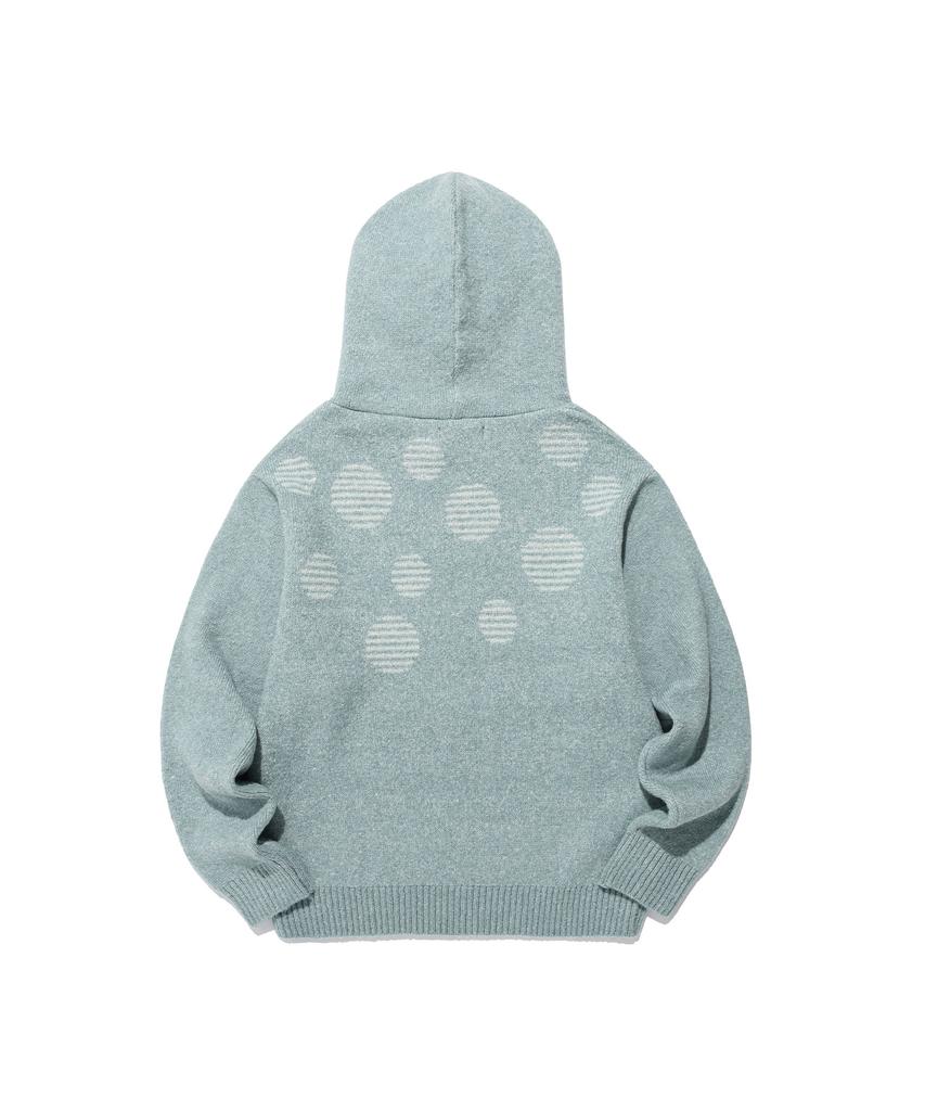 ISTKUNST Dot Knit Hoodie_Mint(Ik2Ffmk640A)