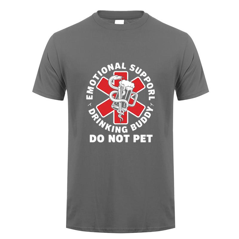 Emotional Support Drinking Buddy Beer Graphic Tshirt Funny Gift Casual Cotton Tee Dy316