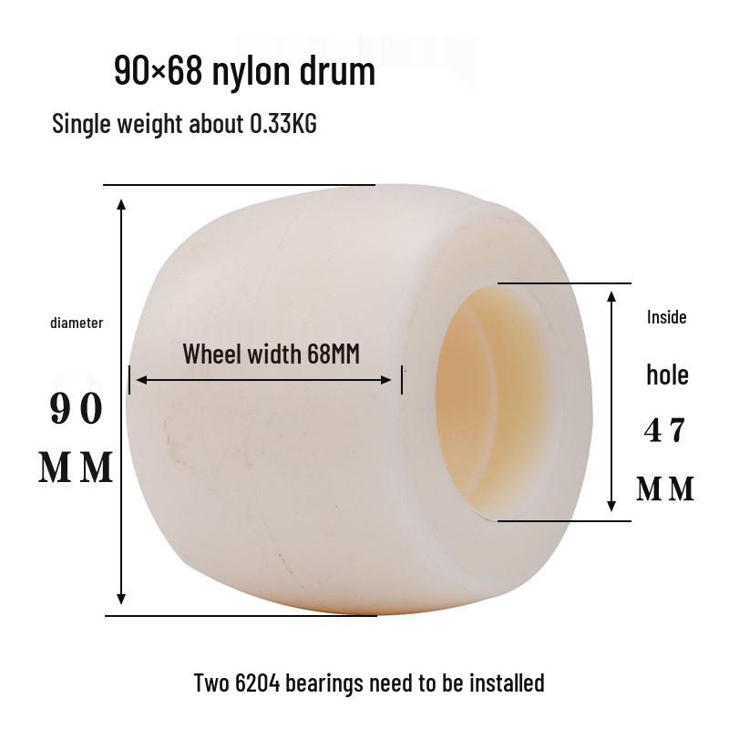 Hydraulic Pallet Truck Nylon Wheels & Iron Core PU Forklift Accessories