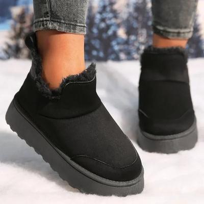 2024 Классические Женские Ботильоны с толстой подошвой и пухом, Удобные Теплые Ботильоны Женские Зимние Ботинки Женские Ботинки Женские Модные Ботинки 36-41