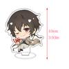 Акриловые Панельные Украшения Акриловая Подставка Bungo Stray Dogs Дазай Осаму Ода Сакуносукэ Фигурка Модель Пластина Настольный Декор Рождественские Подарки
