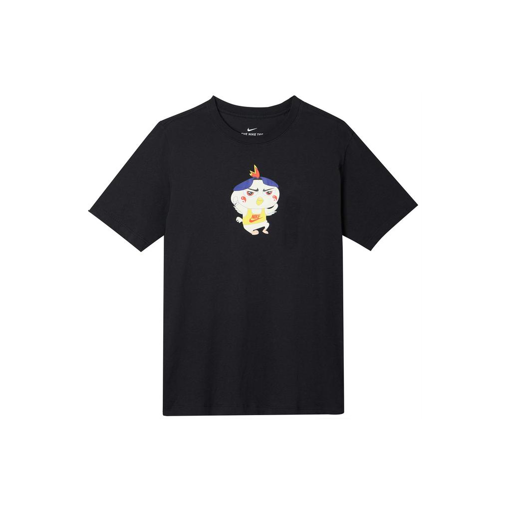 Nike Футболки Мужские Черные С Круглым Вырезом Умеренные DD1323-010