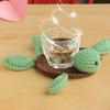 Подставка под стакан Yousheng Knitted Turtle Coaster, очаровательные вязаные крючком коврики для чашек, термостойкие впитывающие салфетки для стола, нескользящие подставки под стаканы в виде овцы для кухни и офиса