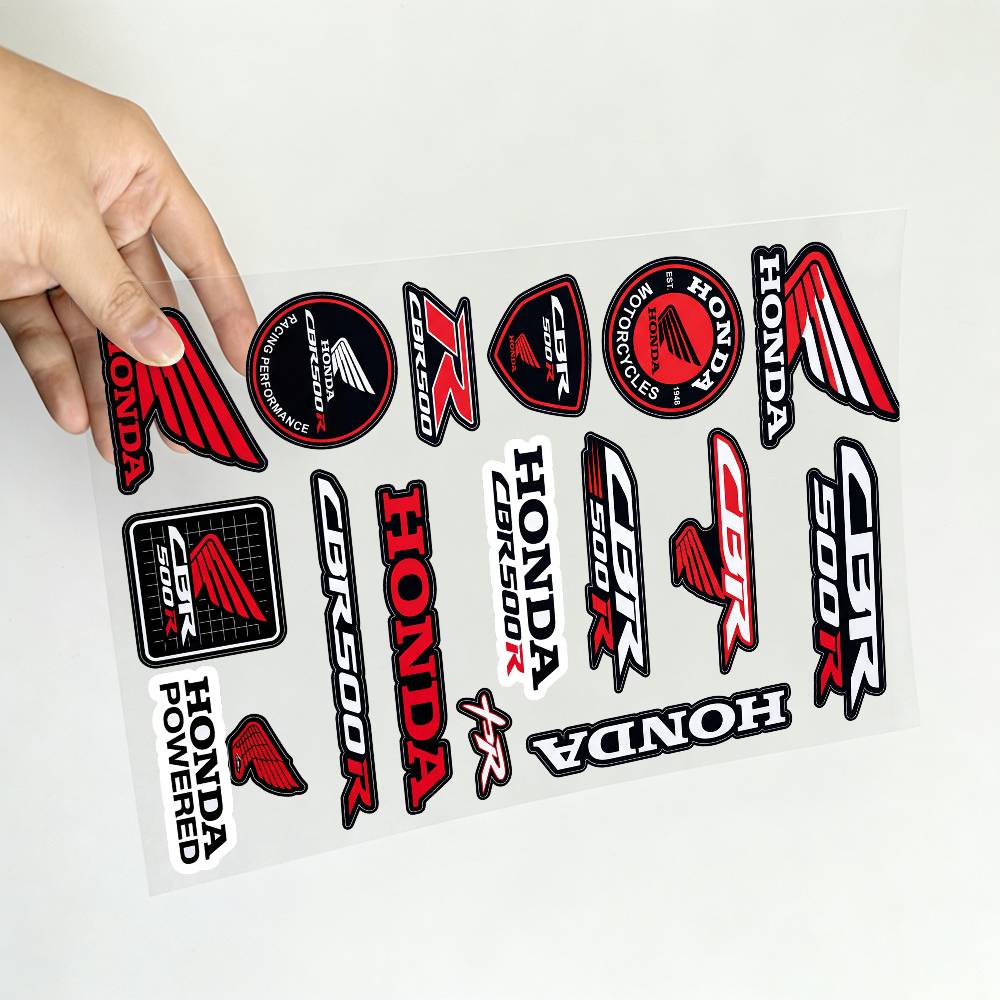 FOR HONDA CBR500R Reflective Motorcycle Stickers Waterproof Vinyl Decals for Motorbike Helmet Fuel Tank Bike