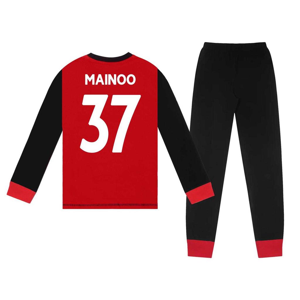 Manchester United FC Boys Kobbie Mainoo 37 Long Pyjama Set