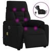 VidaXL Electric Reclining Massage Armchair Black Fabric 3303024