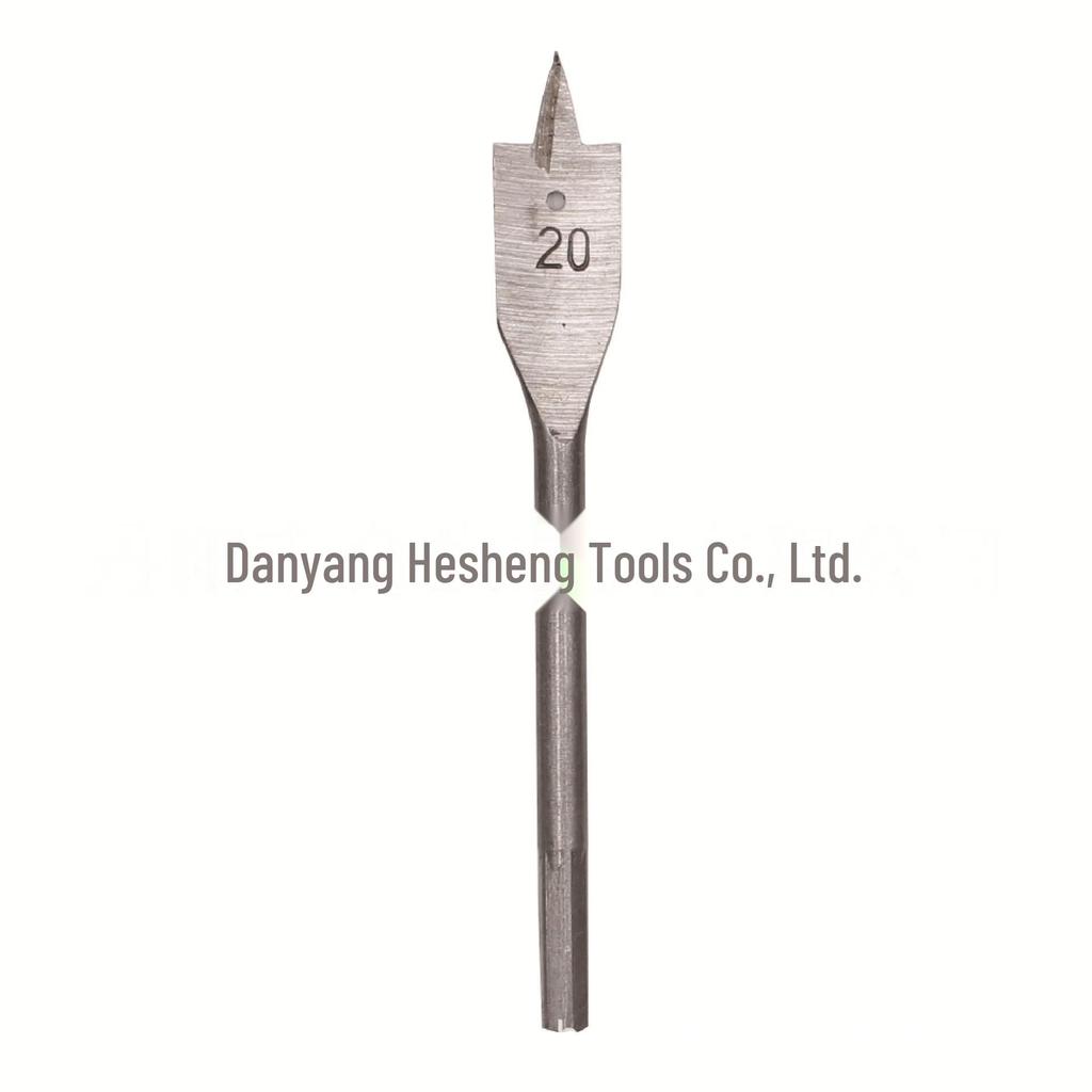 Набор из 6 шт. плоского сверла натурального цвета с шестигранной ручкой для деревообработки