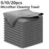 5/10/20 шт. Микрофибровые полотенца для мытья посуды, тряпки для протирки окон автомобиля, утолщенные тряпки для кухни, впитывающие мягкие салфетки